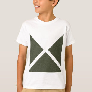 Camiseta Tee do Triângulo Mínimo Verde de Moss - Camisa-T