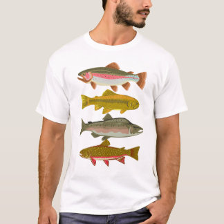 Camiseta Tee do Trout Lover da América do Norte: Celebrar N
