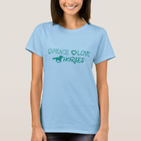 Tee dos Cavalos de Paz e Amor