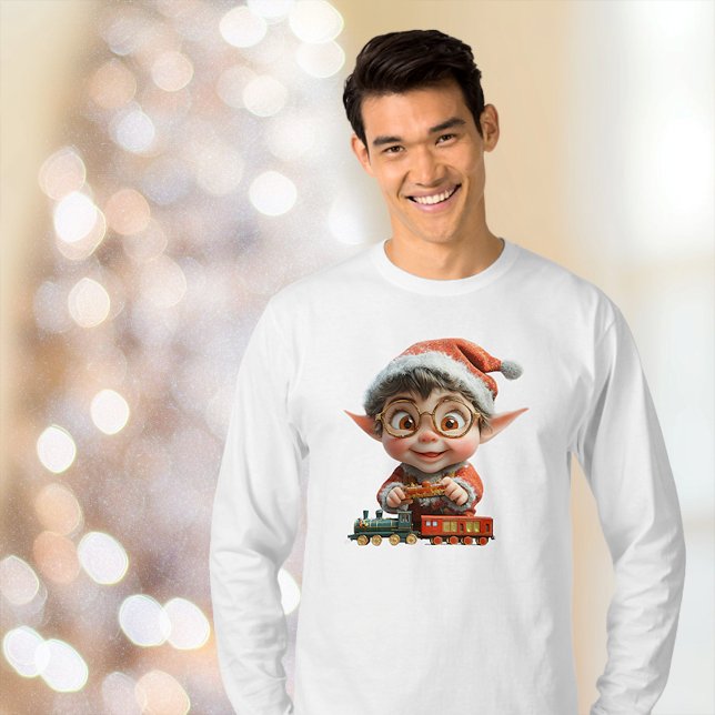 Camiseta Tee dos Homens do Bebê de Natal (Criador carregado)
