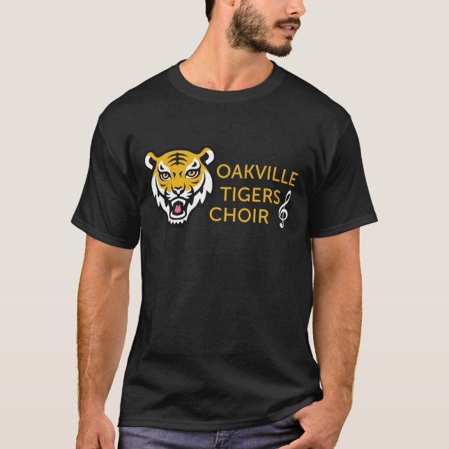Camiseta Tee Escuro do OHSChoir Tiger Men (Frente)