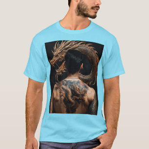 Camiseta Tee, Estilo de Leão Negrito Masculino"
