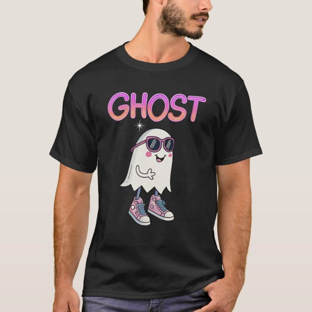 Camiseta Tee Fantasma Legal Mas Spooky (Frente)
