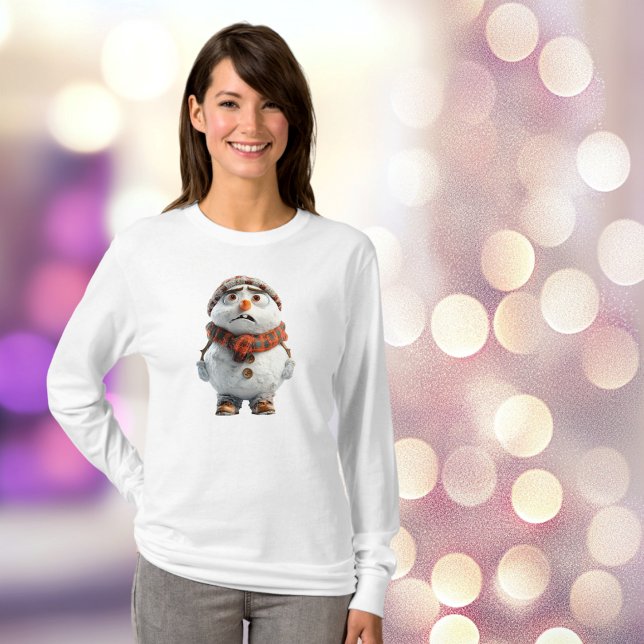 Camiseta Tee feminino de Snowman (Criador carregado)