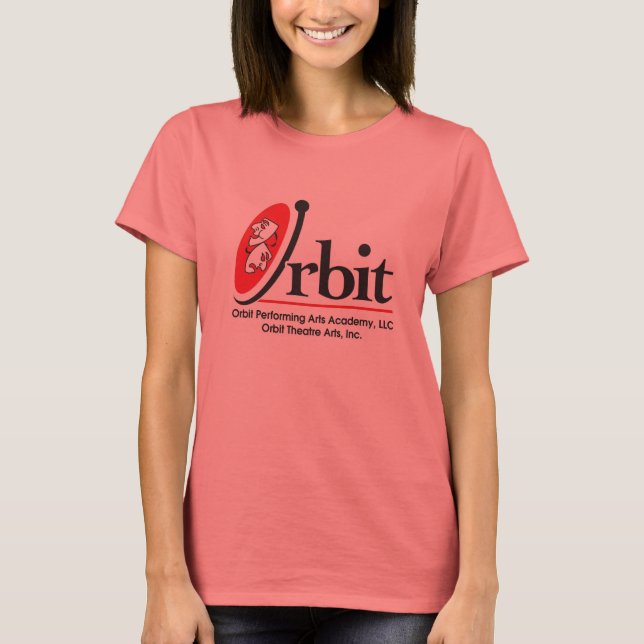 Camiseta Tee feminino do logotipo órbita (Frente)