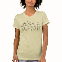 Tee Floral Mínima Inspirada Na Natureza