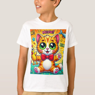 Camiseta "Tee Gato Puramente Rebelde"