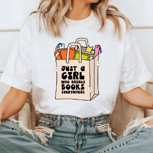 Camiseta Tee Gráfica do Livro Lover, Bookworm