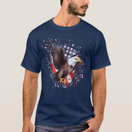 Camiseta Tee Gráfico da Liberdade da águia americana