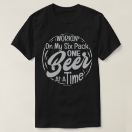 Camiseta Tee Gráfico de Cerveja Engraçado - Cerveja e Seis 