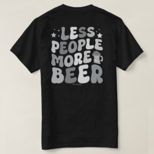 Camiseta Tee Gráfico De Cerveja Engraçado - Mais Cerveja