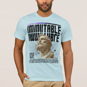 Camiseta Tee Gráfico de Estátua Immutável Masculina