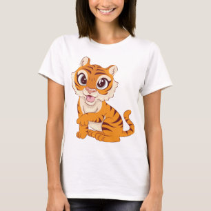 Camiseta Tee Gráfico de Fierce Tiger"