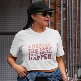 Camiseta Tee Gráfico de Resultados Otimista