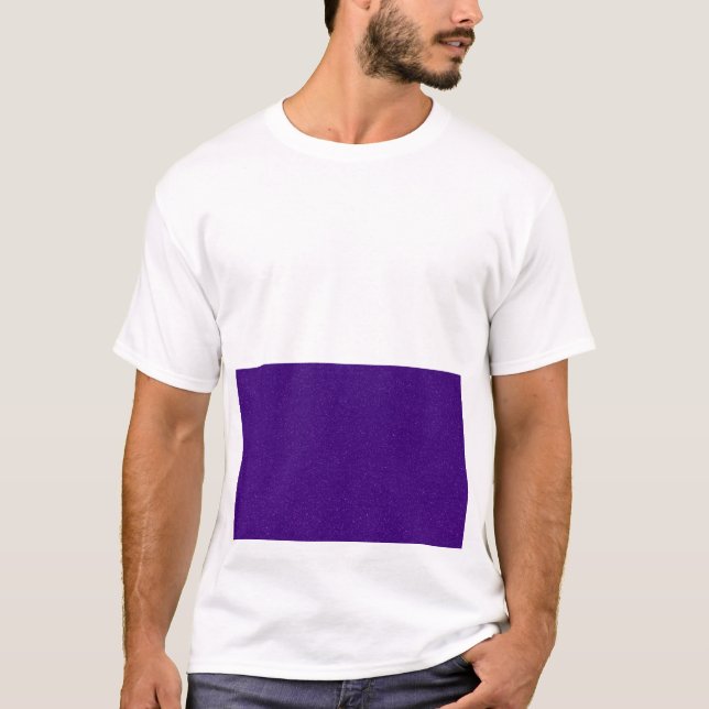 Camiseta Tee Gráfico de Ruído Roxo Baixo Centro - Personali (Frente)
