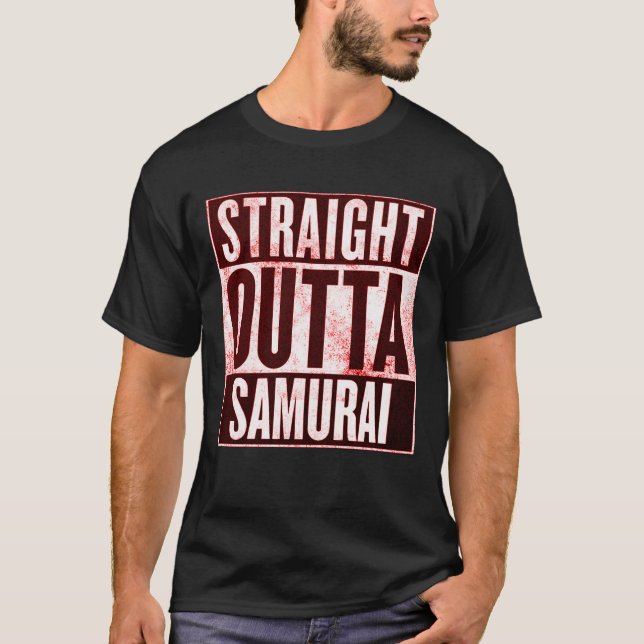 Camiseta Tee Gráfico de Saia Samurai, Hetero masculino (Frente)