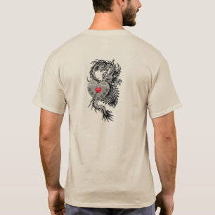 Camiseta "Tee Gráfico do Dragão Místico - Arroz e Arroz