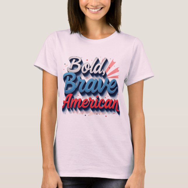 Camiseta Tee Gráfico do Orgulho dos EUA (Frente)