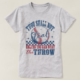 Camiseta Tee Gráfico Engraçado De Baseball - Você Não Deve 