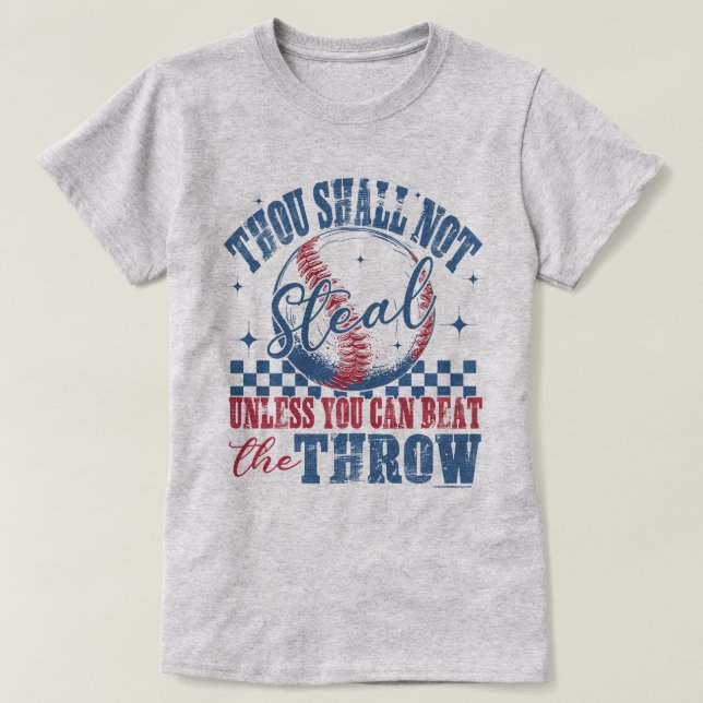 Camiseta Tee Gráfico Engraçado De Baseball - Você Não Deve  (Frente do Design)