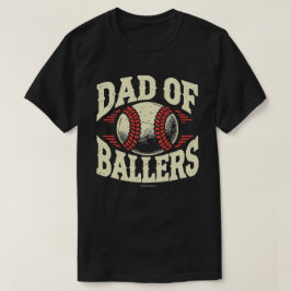 Camiseta Tee Gráfico Engraçado do Pai de Baseball - Pai de 