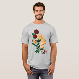 Camiseta Tee Gráfico Lady Rosa
