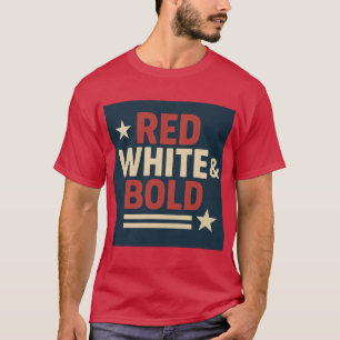 Camiseta Tee Gráfico Patriótico para o 4 de julho
