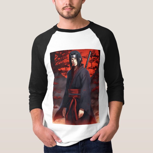 Camiseta "Tee Inspirada em Anime: Libere Seu Estilo Otaku c (Frente)