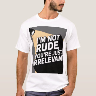 Camiseta "Tee Irrelevante e sem problemas"