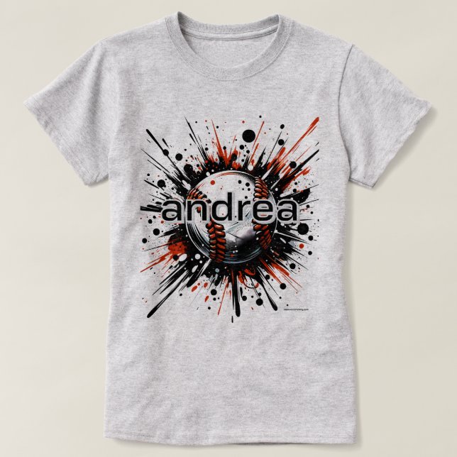 Camiseta Tee Mãe de Baseball Personalizada - Tee Gráfico de (Frente do Design)