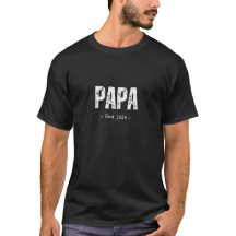 Tee Masculina De Ano Estabelecido Pelo PAPA Para P