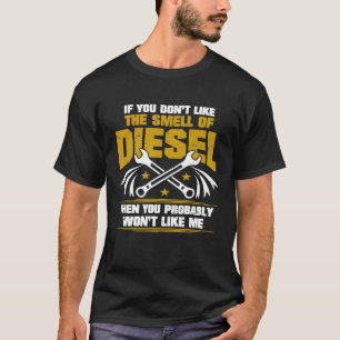 Camiseta Tee Mecânica Diesel Não Gosta Do Cheiro Do Diesel