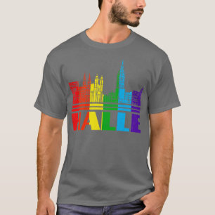 Camiseta Tee P do suporte LGBTQ de metade do orgulho LGBT
