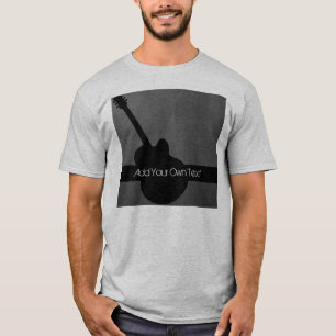 Camiseta Tee Personalizado do Violão Escuro