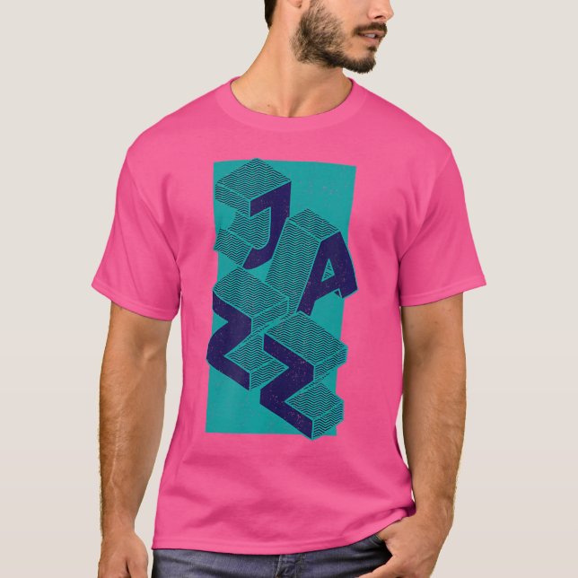Camiseta Tee Retro Minimal Jazz Music 90S (Frente)