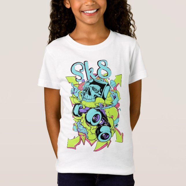 Camiseta Tee shirt enfant fille Skateparc (Frente)