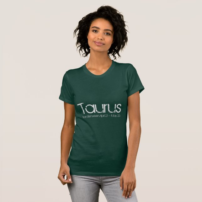 Camiseta Tee-shirt Taurus Em Emerald Green (Frente Completa)