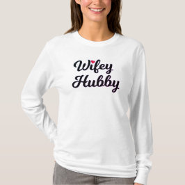 Camiseta Tee "Wifey & Hubby"