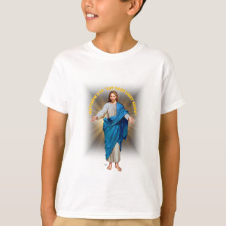 Camiseta Teen Jesus Deixou seu garoto brilhante católico