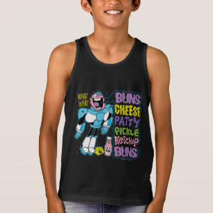 Camiseta Teen Titans Go!   Cyborg Burger Rap