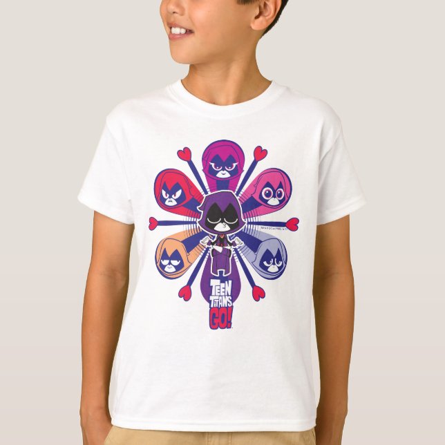 Camiseta Teen Titans Go! | Emoticlones de Raven (Frente)