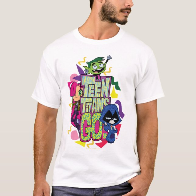 Camiseta Teen Titans Go! | "Girls Girls" Animal Print Logo (Frente)