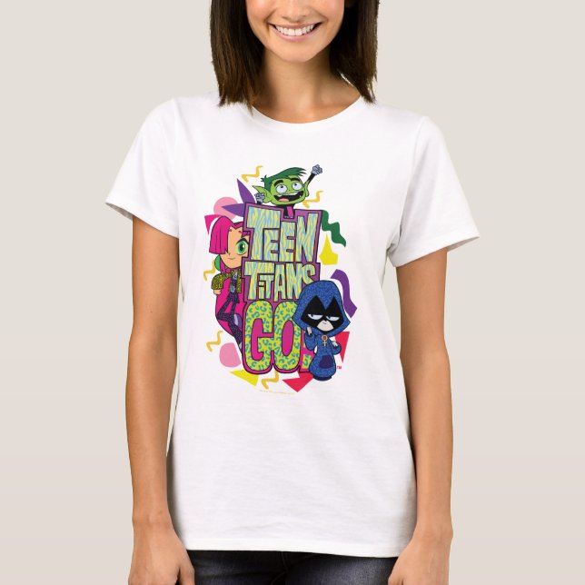 Camiseta Teen Titans Go! | "Girls Girls" Animal Print Logo (Frente)