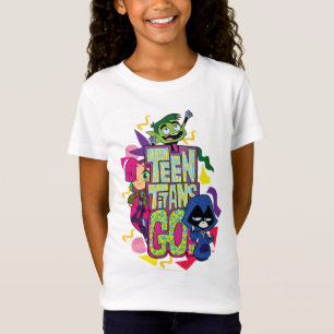 Camiseta Teen Titans Go! "Girls Girls" Animal Print Logo
