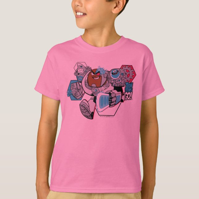 Camiseta Teen Titans Go! | Gráfico Arsenal de Cyborg (Frente)