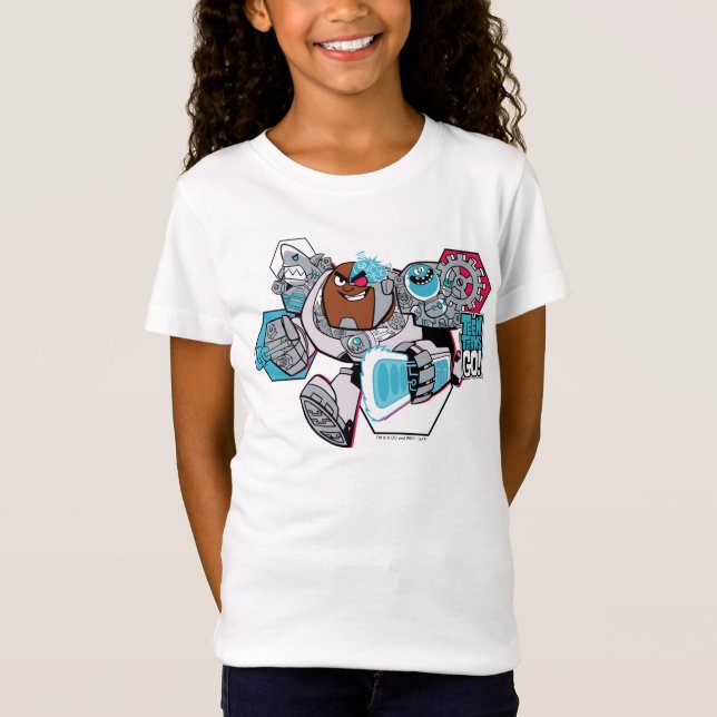 Camiseta Teen Titans Go! | Gráfico Arsenal de Cyborg (Frente)