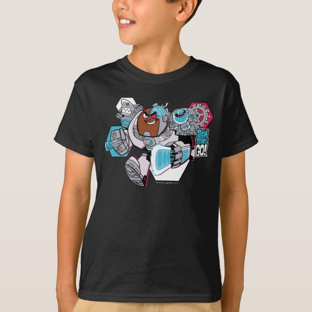 Camiseta Teen Titans Go! | Gráfico Arsenal de Cyborg (Frente)