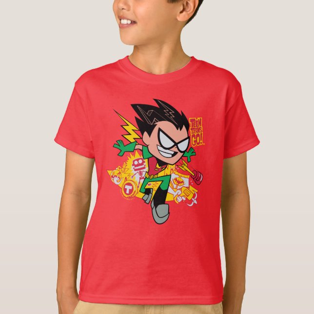 Camiseta Teen Titans Go! | Gráfico Arsenal de Robin (Frente)