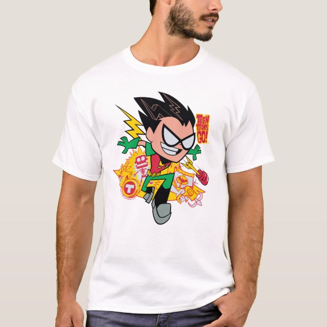 Camiseta Teen Titans Go! | Gráfico Arsenal de Robin (Frente)