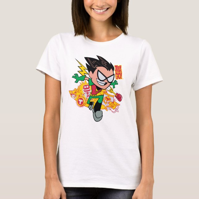 Camiseta Teen Titans Go! | Gráfico Arsenal de Robin (Frente)